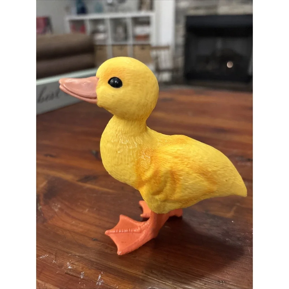 Vintage Yellow Duck Resin